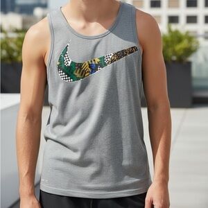 Mens size large gray Nike tank